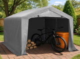 8X8FT Outdoor Storage Shelter Shed GREY 77980456
