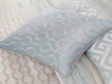 7 Piece Comforter Set Aqua King B03596853