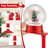 5 Ft Christmas Streetlamp Decor 360&deg Rotating Santa/Snowman/Tree, 15 Colorful LEDs, 8 Tunes, 2 87076378