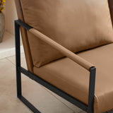 ZUN Lounge, living room, office or the reception area Leathaire accent arm chair with Extra thick padded W1359130155