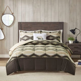 Full/Queen Down Alternative Comforter Set with Throw Pillow B035P148497