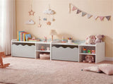 Kids Toy Storage Organizer with Movable Drawer & Anti-Tipping Kit for Playroom Nursery - c 28668980