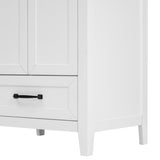 24" Bathroom Vanity with Sink, Bathroom Vanity Cabinet with One Drawer and Doors, Solid Wood and N725P171407K