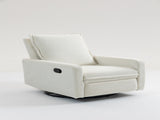 Short plush manual button armchair sofa W547P322815