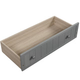 Twin Wooden Daybed with 2 drawers, Sofa Bed for Bedroom Living Room,No Box Spring Needed,Gray WF192860AAE
