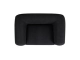 Alpine 44" Sherpa Arm Chair, Ebony Black Boucle B2719P238342