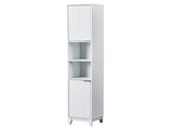 White particleboard with melamine veneer and MDF grid vacuum forming, 30*28*170cm, two doors and two 25426604
