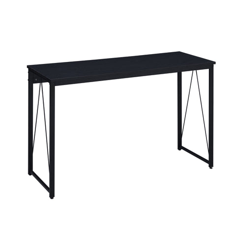 ZUN Black 47.5" Writing Desk with Metal Sled Base B062P184561