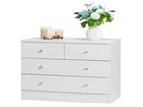 Modern Simple 4-Drawer Dresser Nightstand White 15130113