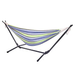 ZUN Portable Outdoor Polyester Hammock Set Green 93227887