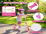 3-Wheel Kids Scooter with LED Light-Up Wheels for Toddlers Ages 2 22215078