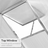 8ftx 6ft Walk-In Polycarbonate Greenhouse with Roof Vent -AS Prohibited by 10168437
