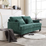 ZUN COOLMORE Mid Century Modern chenille Fabric Loveseat sofa, 2-Seat Upholstered Loveseat Sofa Modern W395P151896