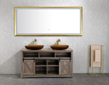 84in. W x 48in. H Oversized Rectangular Black Framed LED Mirror Anti-Fog Dimmable Wall Mount W127291634