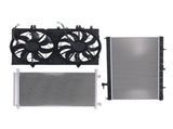 Aluminum Radiator Condenser Cooling Fan fit for Nissan Rogue 2.5L 2014-2018 RAD13431 90799307