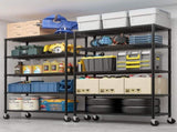 Heavy Duty Shelves 55.12" W Wire Shelving Unit with Wheels 3200LBS NSF Metal Shelves for 30334700