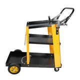 ZUN Multi Function 3 tier Welding Cart. gas bottle and accessory storage.Welding Heavy Duty Cart for Tig W227P220286