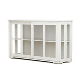 Kitchen Storage Stand Cupboard With Glass Door-White W28235613
