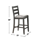 5 Piece Counter Height Dining Set in Grey B01682319