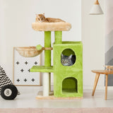 33 inch Cat Tree Cat Tower for Indoor Cats, Cat Activity Center Play House with Large Padded Perch, 75858687
