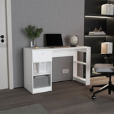 120-Home 47" Wide One Drawer Desk , Four Shelves, Writting Desk, Gamer Desk, Home Office, Living B200P253740