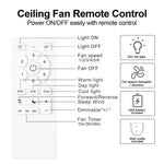 ZUN 42 in. Retractable Ceiling Fan with Remote Control W1367P171140