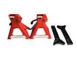 1 Pair of 3 Ton Jack Stands Red 18093196