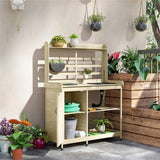 Garden Work BenchOpen Shelf Storage 74153092