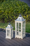 Wooden Candle Lantern Decorative, Hurricane Lantern Holder Decor for Indoor Outdoor, Home Garden W2078131628
