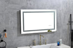 ZUN LED Bathroom Mirror 36 "x28 " with Front and Backlight, Large Dimmable Wall Mirrors with Anti-Fog, W928P177776