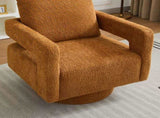 29.13" W Square Swivel Accent Chair, Modern Rotating Arm Chair with Open Back,360 Degree Rotation, W3188P280197