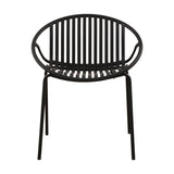 Patio Dining Chairs Stackable Chairs with Breathable Design Modern Simple Art Style ,Metal N768P192555K