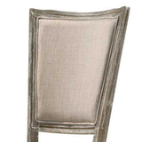 Beige and Reclaimed Grey Padded Seat Side Chairs B062P182695