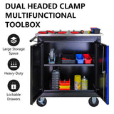 DOUBLE-DOOR CLAPBOARDl MULTI-FUNCTION TOOL CART--BLAKBLUE W1102P182240
