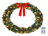 48in 150 Lights 450 Branches PVC Bow Decoration Garland Garden Garland Decoration Green 13790713