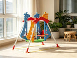 Kids Indoor Double Seats Swing with Safety Belts, for 3-5Y Kids Vestibular Balance Training in 71810374