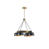 4-Light Metal Shade Chandelier B03596556