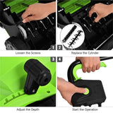 13" Electric Lawn Dethatcher w/ Collection Bag and Removable Blades -Green 13936197