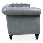 ZUN 84.65" Rolled Arm Chesterfield 3 Seater Sofa. W68061169