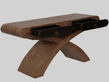Ashwood veneered console table with cross leg, Two Handle Drawers, Console Table ,Easy Assembly, for W3040P455736