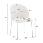 ZUN Heng Ming iron-footed dining chair with adjustable foot pads. Suitable for dining room, living room, W212P191002