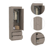 Lisboa 2-Door Armoire Light Gray B070P210736