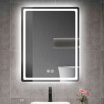 ZUN 31in. H LED Single Vanity Mirror in Polished Crystal Vanity LED Mirror for W2026P203530