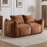 Giant Bean Bag Couch for Adults, Ultra Soft Fluffy Loveseat Bean Bag Sofa, Oversized Chase Lounge 88086941