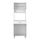 Pantry Cabinet 67" H, Four Doors, One Drawer, Three Internal Shelves, 2 External Storage Shelves, B097133019