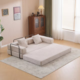 Floor,Compression Sofa,Convertible Floor Sofa Bed-with Pillow Back Support Armrest,Comfy Futon W3723P345007