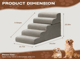 5-Step Dog Stairs Steps for High Bed, Pet Steps for Small Dogs and Cats, Non-Slip Removable Washable 93679291