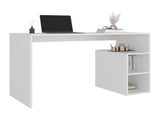 Benson Desk, 3 Shelves, White B097P474291