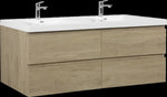 ZUN 72" Floating Bathroom Vanity with Sink, Modern Wall-Mounted Bathroom Storage Vanity Cabinet with Two W1573P152708