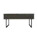 ZUN Westover Rectangle Lift Top Coffee Table Carbon Espresso and Onyx B06280167